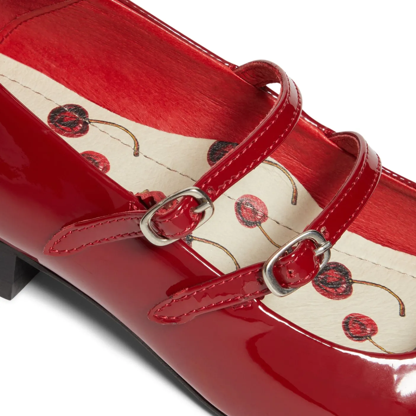 DUKE + DEXTER Ruby Red Patent Mary Jane