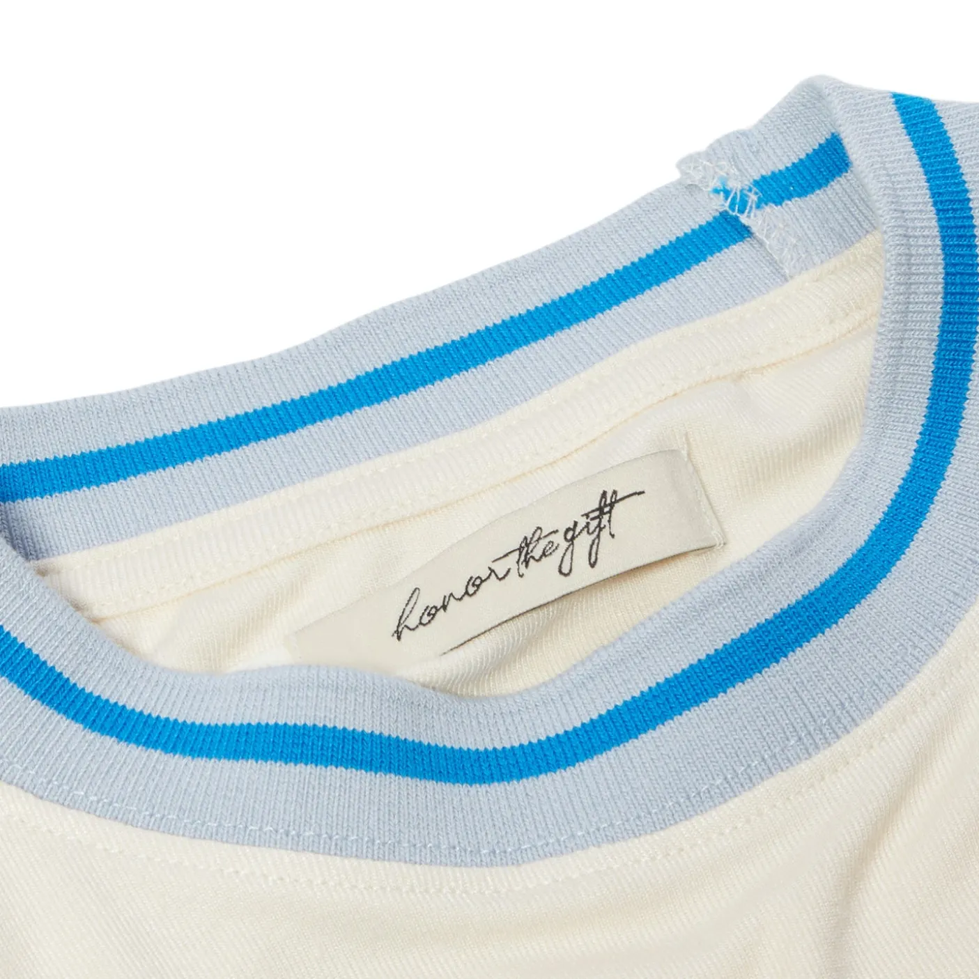 Honor the Gift B-Summer Womens Multi Color Ringer Tee