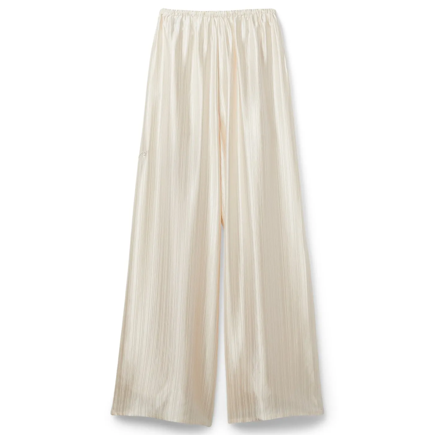 Honor The Gift B-Summer Womens Lose Satin Stripe Wide Leg