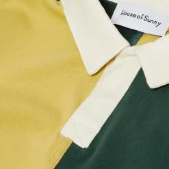 House of Sunny Panneled Power Logo Button Up Top