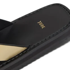Jude Vermelho Flat Thong Sandals