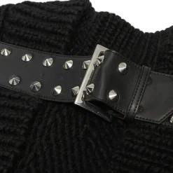 Junya Watanabe Spike Belt Wool Knit Sweater
