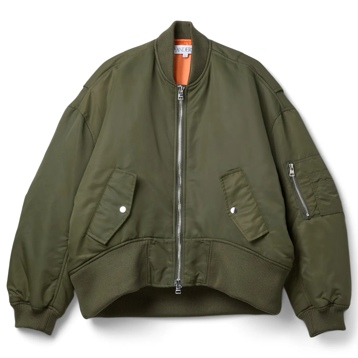JW Anderson Oversized Curved Hem Bomber Jacket