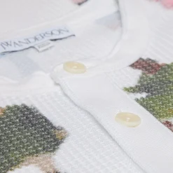 JW Anderson Printed Waffle Henley Top