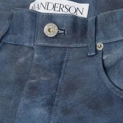 JW Anderson Straight Leg Leather Trousers