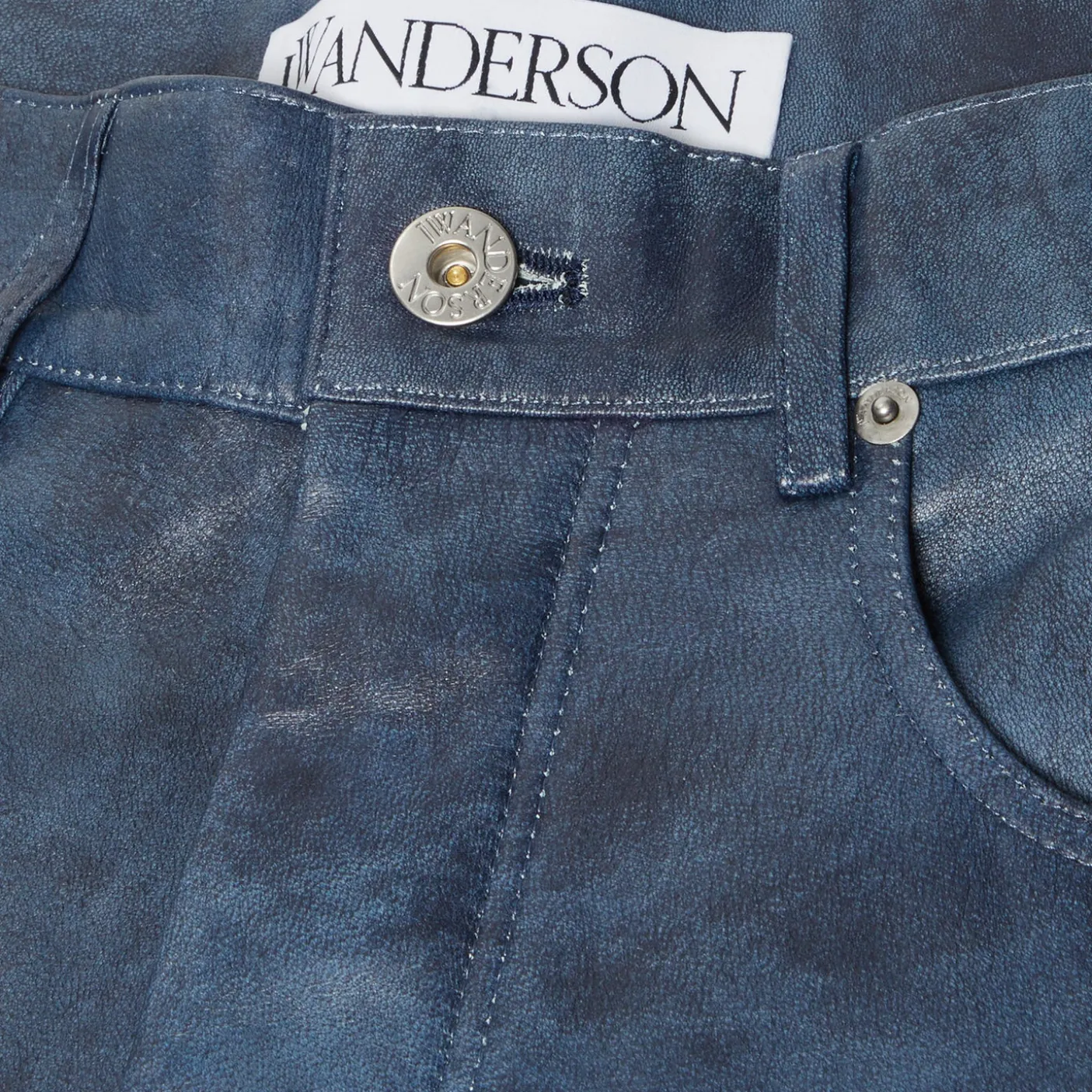 JW Anderson Straight Leg Leather Trousers