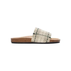 JW Anderson Womens Check Slide