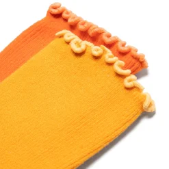 KkCo Two Tone Scallop Sock