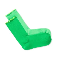 KkCo Two Tone Scallop Sock