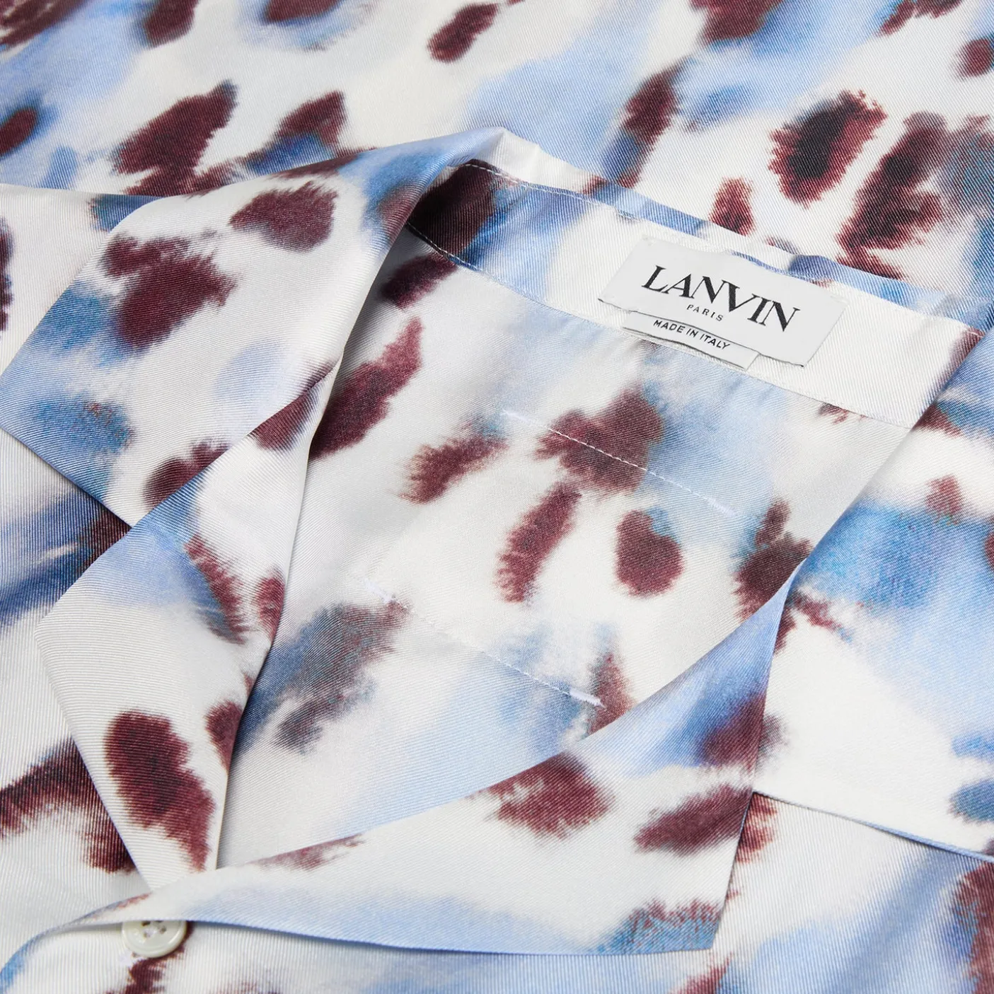 Lanvin Abstract Print Bowling Shirt