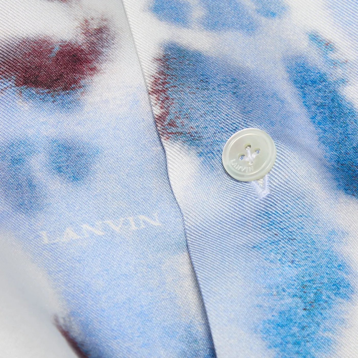Lanvin Abstract Print Bowling Shirt