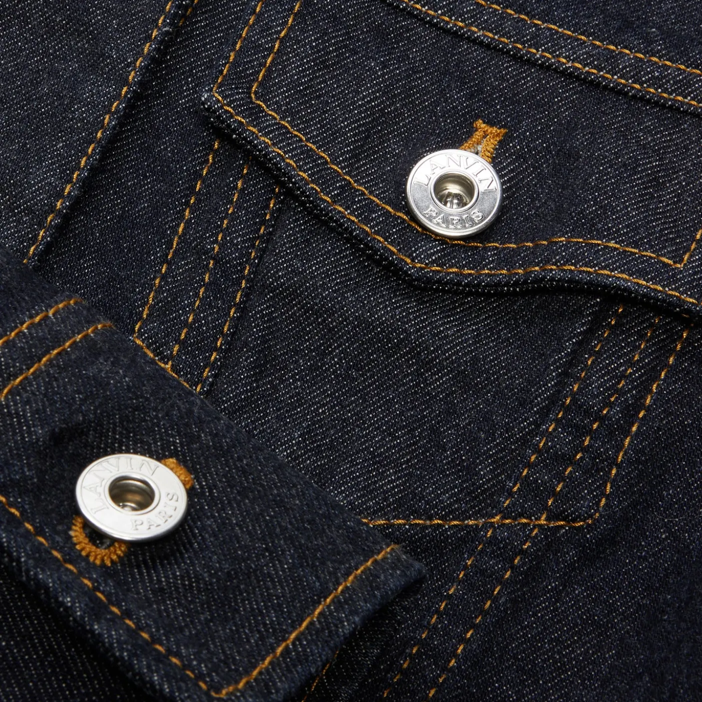 Lanvin Lavallière Collar Denim Jacket