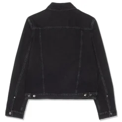 Lanvin Leather Detail Denim Jacket