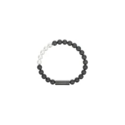 Le Gramme 31g Black Beads Bracelet