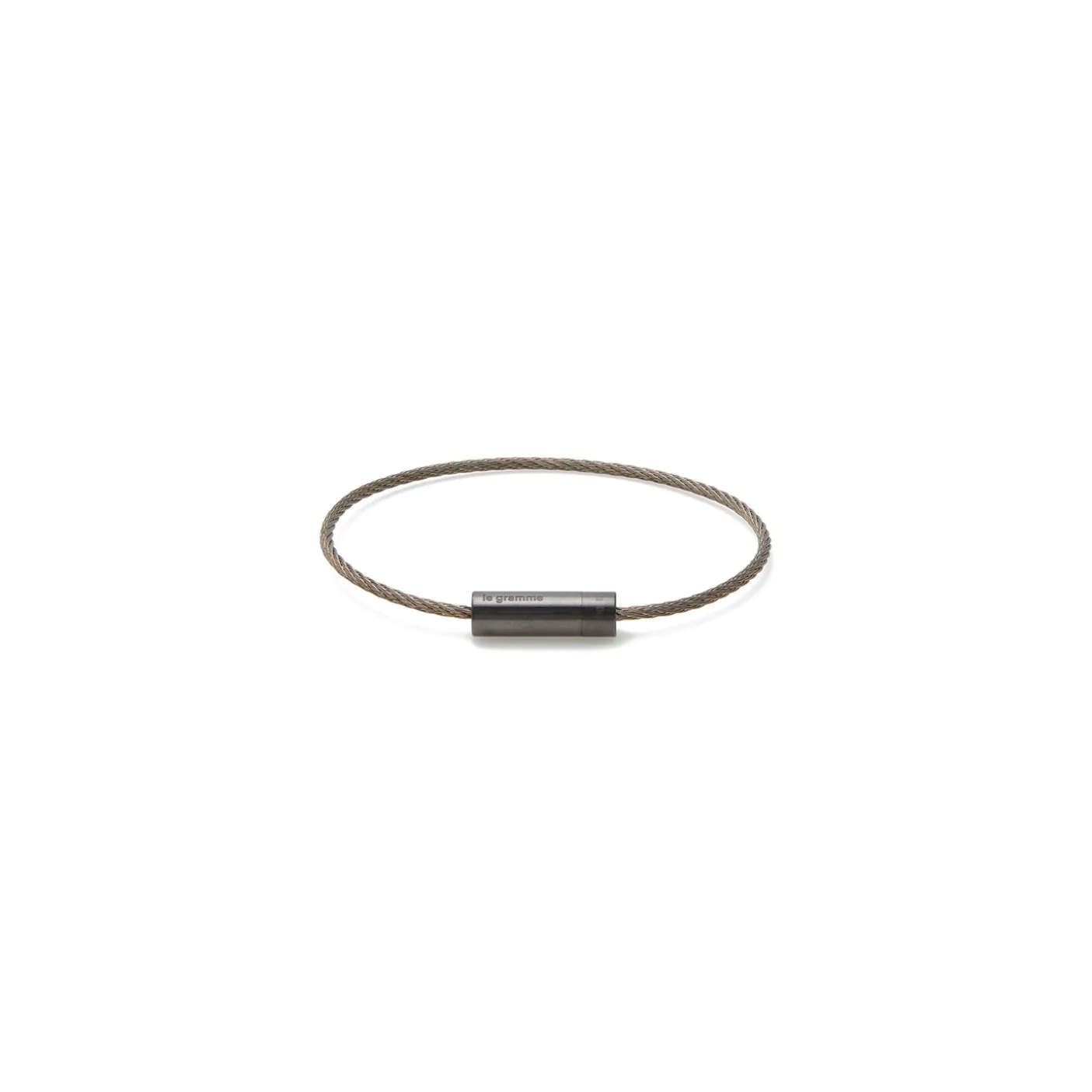 Le Gramme 5g Brushed Ceramic Cable Bracelet