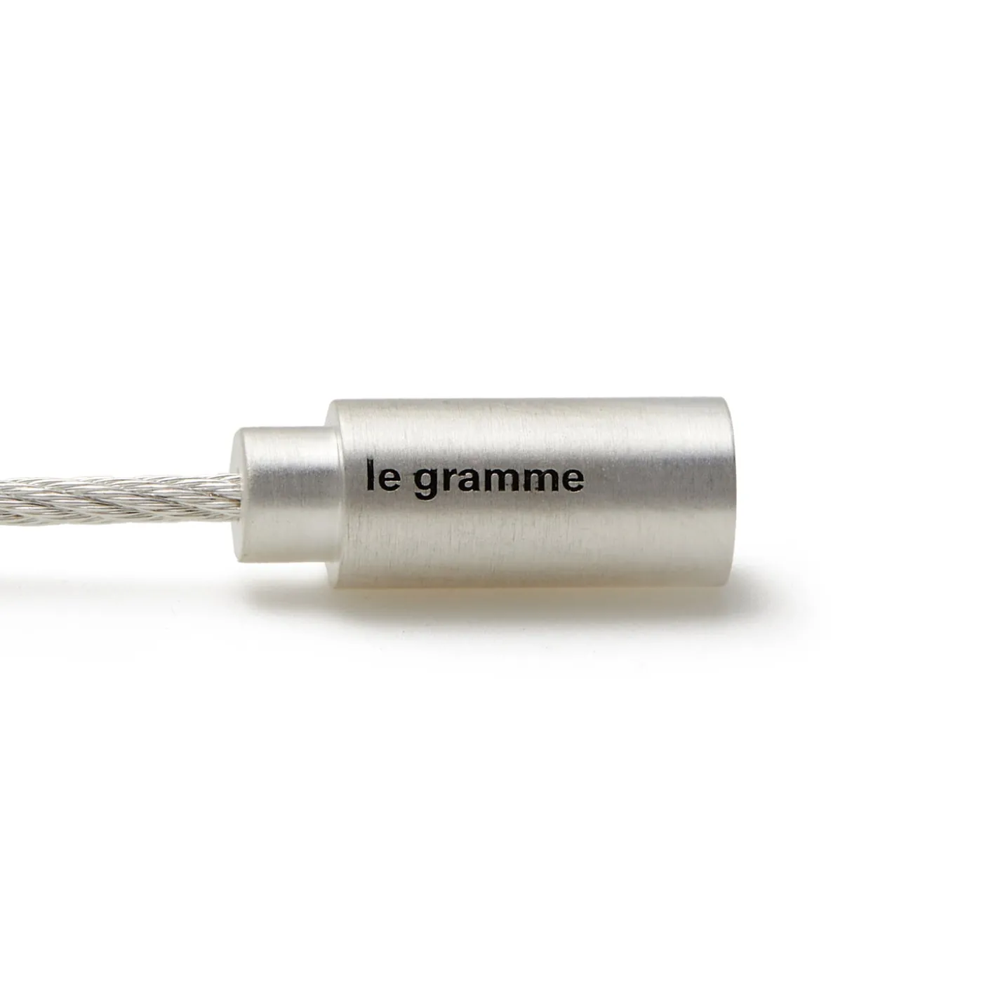 Le Gramme 9g Brushed Sterling Silver Triptych Clasp Cable Bracelet