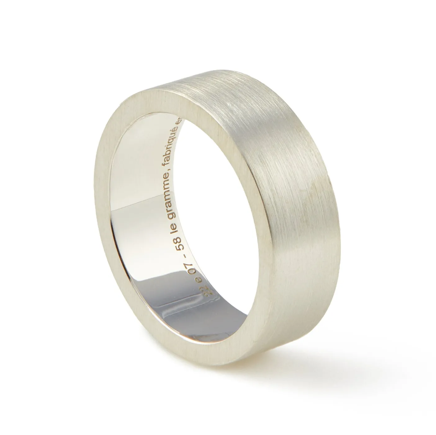 Le Gramme 9g Brushed Sterling Silver Ribbon Ring