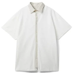 Maison Margiela Short Sleeved Layered Cotton Shirt