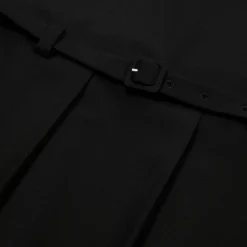 MARNI Belted Drop Waist Pleated Dress