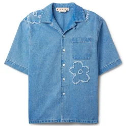 MARNI Bowling Shirt with Dillies Patch Details
