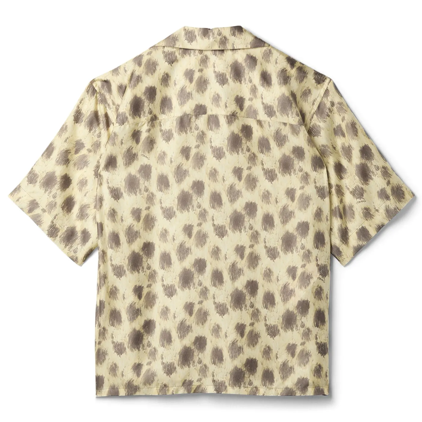 MARNI Crayon Leopard Silk Bowling Shirt