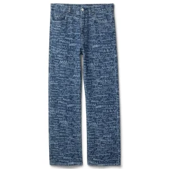 MARNI Denim Jeans With Bleached Marni Scribble Motif