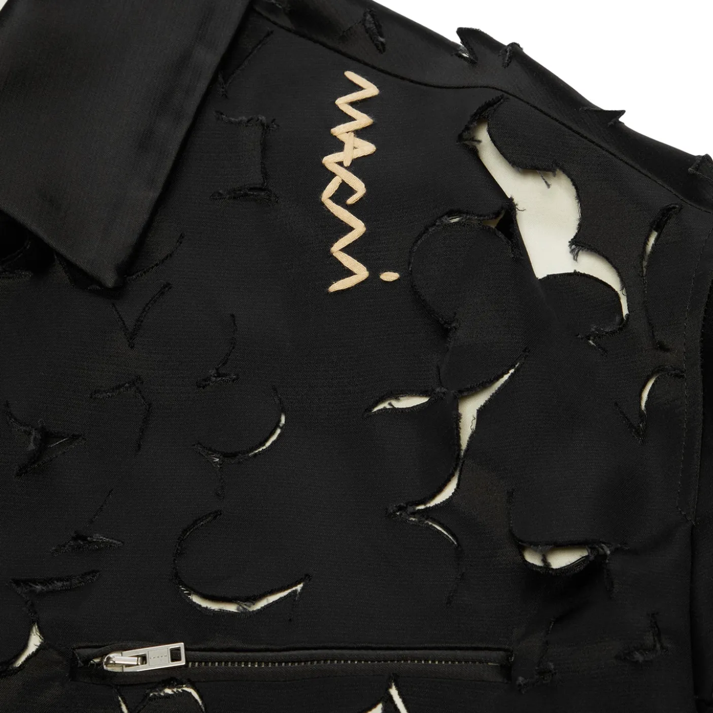 MARNI Duchess Satin Cut-Out Jacket