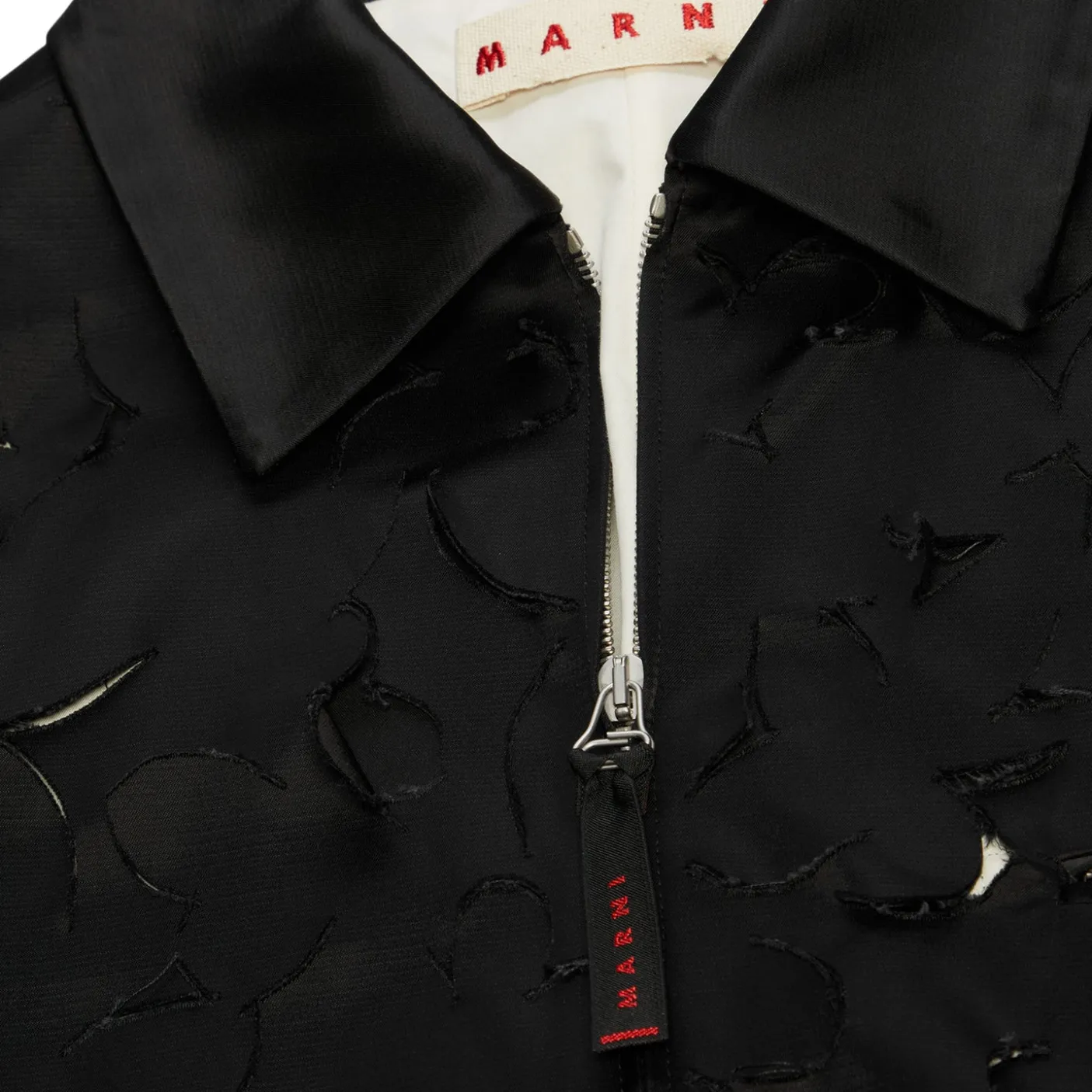 MARNI Duchess Satin Cut-Out Jacket