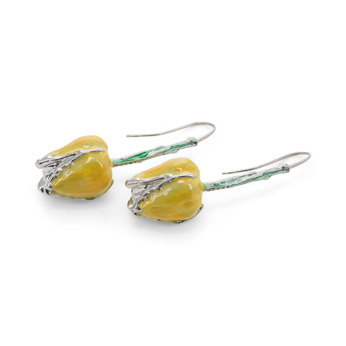 MARNI Enameled Tulip Earrings