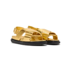 MARNI Leather Fussbett Crisscross Sandal