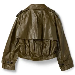 MARNI Leather Short Trench Coat