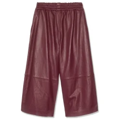 MARNI Leather Wide Leg Pants