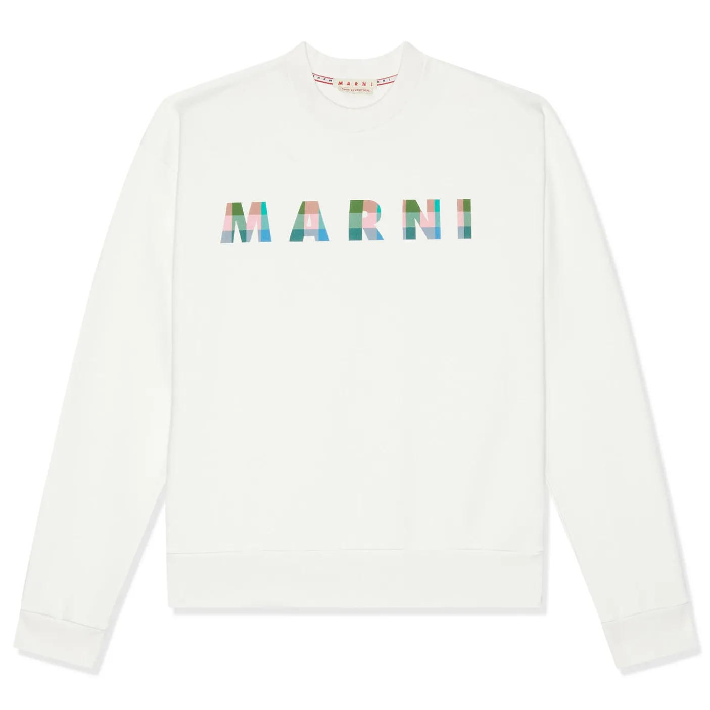 MARNI Logo Print Long Sleeve Crewneck
