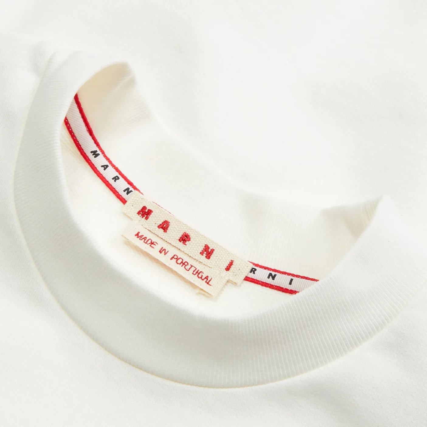 MARNI Logo Print Long Sleeve Crewneck