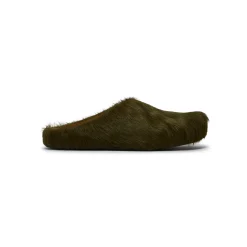 MARNI Long-Hair Calfskin Fussbett Sabot Mule