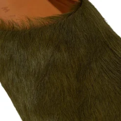 MARNI Long-Hair Calfskin Fussbett Sabot Mule