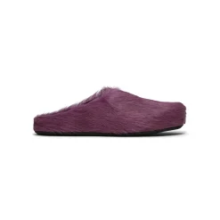 MARNI Long-Hair Calfskin Fussbett Sabot Mule