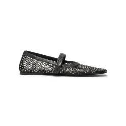 MARNI Mesh Mary Jane Flats with Crystals