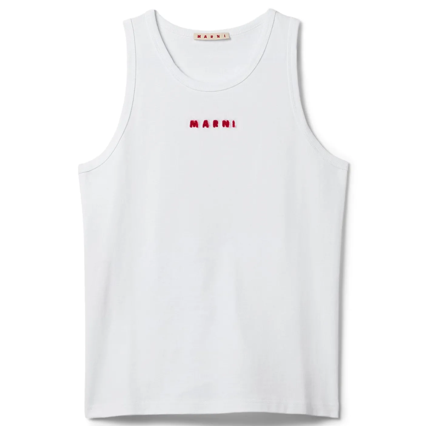 MARNI Mohair Embroidery Cotton Tank Top