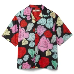 MARNI Orion Print Poplin Bowling Shirt