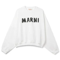 MARNI Printer Marni Logo Crewneck Sweatshirt