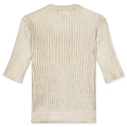 MARNI Ribbed Short Sleeve Sweater