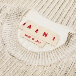 MARNI Ribbed Short Sleeve Sweater