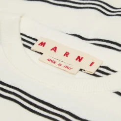 MARNI Seaside Stripe Knit Crew Neck Sweater