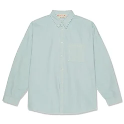 MARNI Shirt Logo Patch Long-Sleeved Shirt