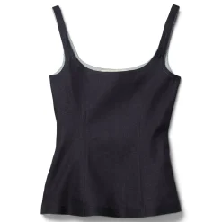 MARNI Stretch Denim Trompe L'oeil Tank Top