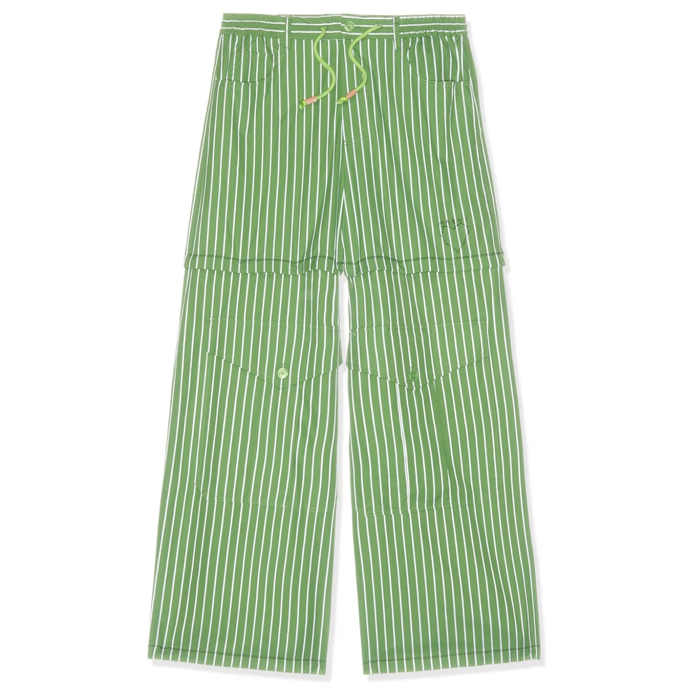 MARNI Striped Organic Poplin Hybrid Caro Pants