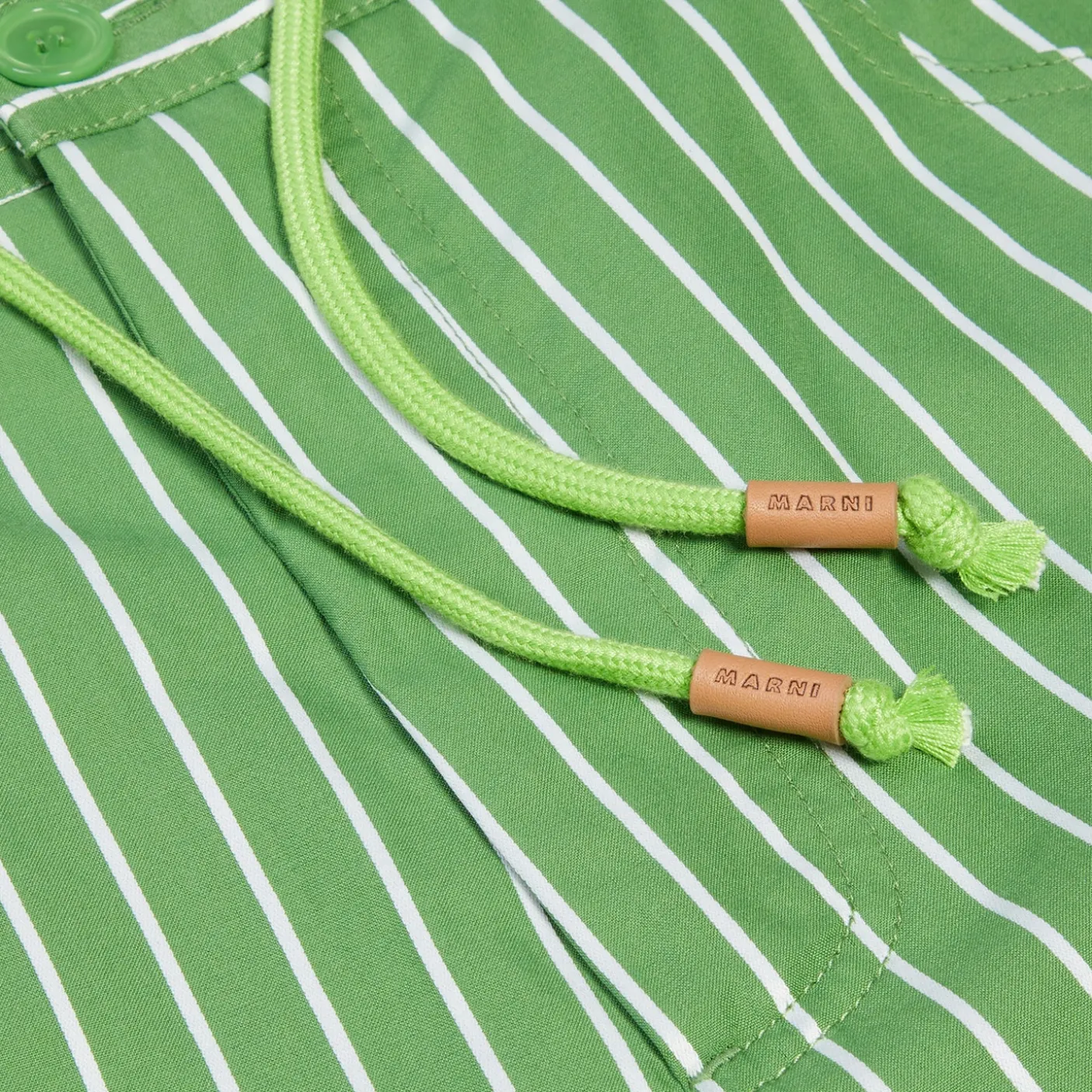MARNI Striped Organic Poplin Hybrid Caro Pants