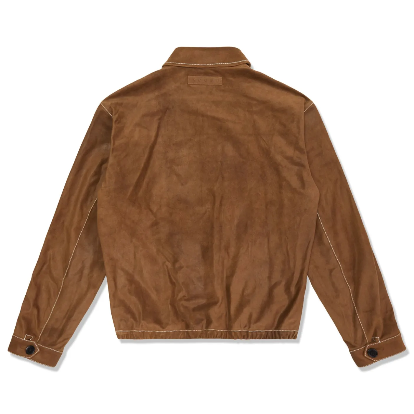 MARNI Suede Leather Patchwork Jacket