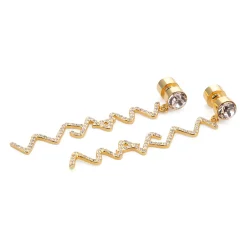 MARNI Symbol & Rhinestone Earrings